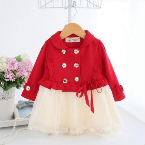 Autumn and winter thickened baby girl fashion cotton dress 4