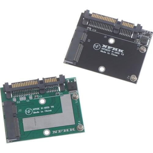 Half Height MSATA Mini Pcie SSD To 2.5'' SATA3 6.0gps Adapter Converter Card