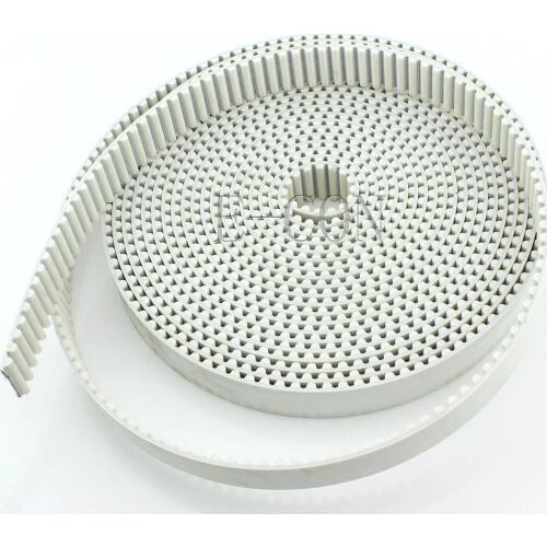 5m/lot HTD8M Timing Belt Width 30mm White Prusa Mendel Steel cords Open End Cut to Length for HTD8M Timing Pulley Stepper Motor