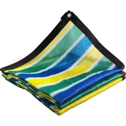 Lvju 8 Sizes Shading Net Blue And White Stripe Sun Shade Net For Balcony/Terrace