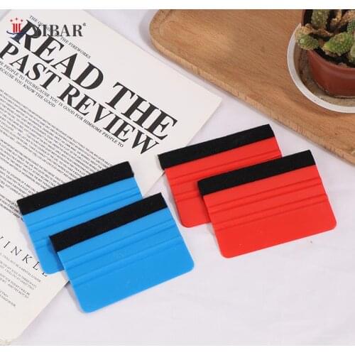 2pcs Vinyl Wrap Car Film Install Squeegee Carbon Fiber Wrapping Tool Auto Foil Window Tint Scraper Household Car Cleaning Tool