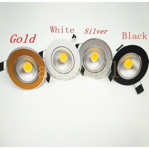 Downlights Super Bright Spot downlight light COB Light Dimmable 3w 5w 7w 12w 110V/220V ceiling recessed Lights Indoor Lighting