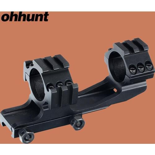 Ohhunt Tactical Offest Rifle Scope Mount 25.4mm/30mm Rings Picatinny Rail Base Rock-Solid for Hunting Riflescope Optical Sights