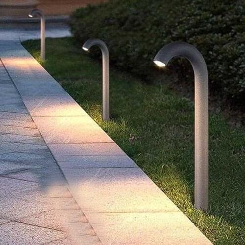40/50CM Bending Tap Outdoor Garden Lawn Light IP54 Waterproof Landscape Pathway Pillar Light Villa Lawn Spotlight Bollard Lamp