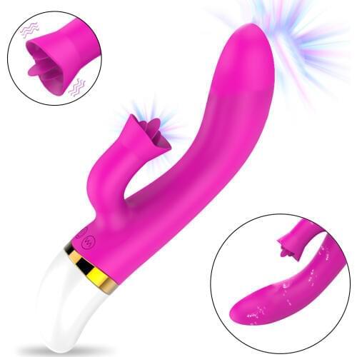 Vibrato G spot Rabbit r Rechargeable Waterproof Dildo Vibrators Dual Motor Clit Stimulator with 12 Vibration Modes Quiet SexToys