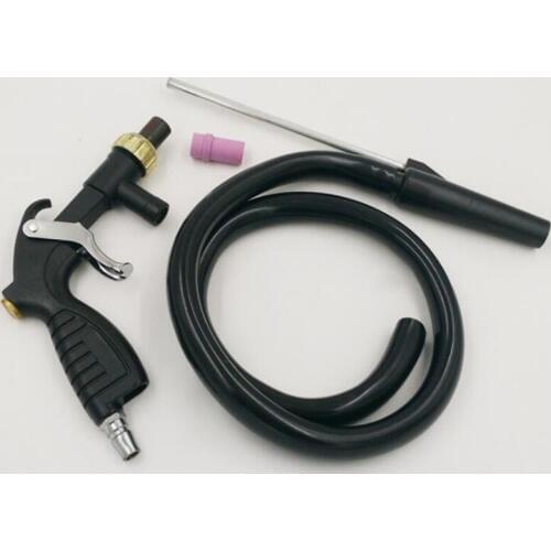 High quality Abrasive Air Sand Blasting Gun kit 1 ceramic nozzle iron nozzle Sand Suction Pipe Industrial Sandblaster Gun