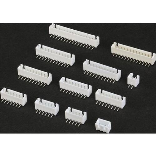 100PCS/Lot XH2.54 Right Angle Pin Header Connector 2P 3P 4P 5P 6P 7P 8P 9P 10P 11P 12P 13P 14P 16P 2.54mm Pitch XH For PCB