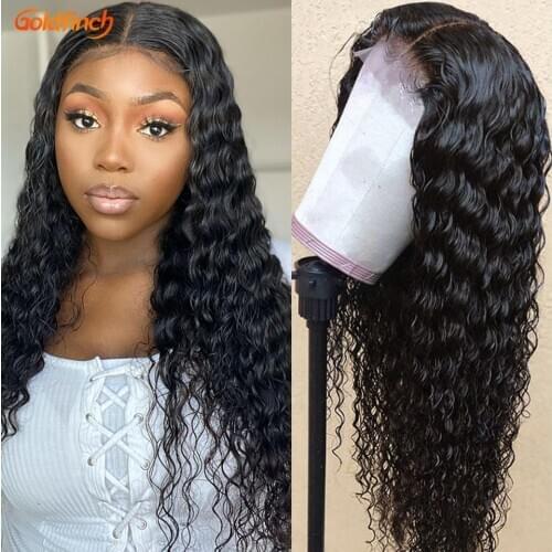 150 180 200 250 Density 13x4 Lace Frontal Deep Wave Wig 28 30 Inch DeepWave Closure Wig Remy Indian Deep Curly Lace Front Wig