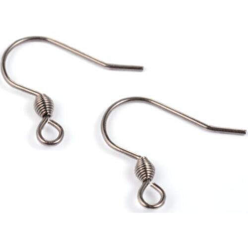 20 pcs/lot DIY Findings components Earring Clasps Hooks Jewelry Making Accessories Stainless Steel earring Hook Jewelry F60