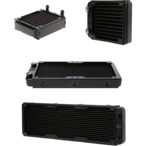 2021 New 360mm Aluminum Computer Radiator Water Cooler 18 Tube CPU Heat Sink Exchanger