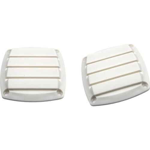 2x White Plastic Boat Hose Intake Vent Ventilation Cover for Boat 3inch