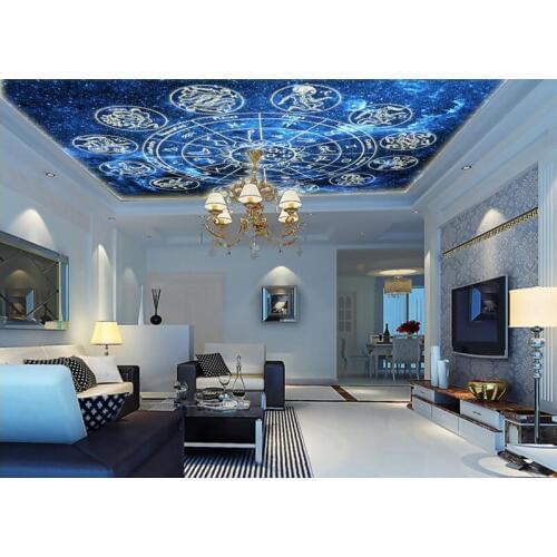 3d wallpaper custom photo mural The zodiac compass ceiling mural home decor background living room wallpaper for walls 3 d