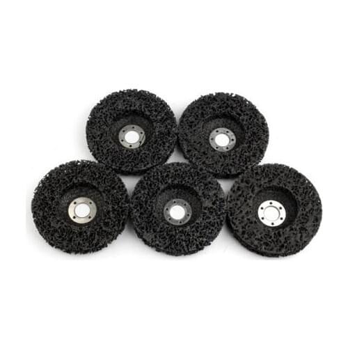 5pcs Abrasive Tools 115mm Poly Strip Wheels Paint Rust Removal Clean Angle Grinder Discs