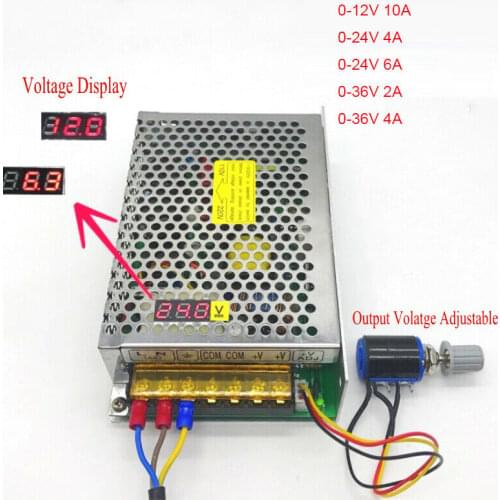 72W 100W 120W 150W Digital Display Adjustable DC Switching Power Supply 0-12V 0-24V 0-36V 2A 4A 6A 10A