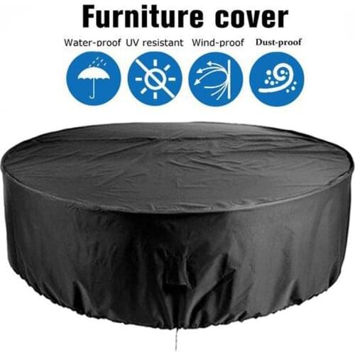 35 sizes Black BBQ Cover Outdoor Dust Waterproof Weber Heavy Duty Grill Cover Round Barbecue Barbeque Grill Rain UV Protective