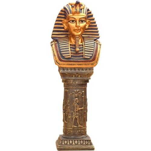 ANCIENT EGYPT GOD PHARAOH GOD OF WAR STATUE RESIN CRAFTS TUTANKHAMUN CLEOPATRA ART SCULPTURE HOME DECORATION SOUVENIR R2917