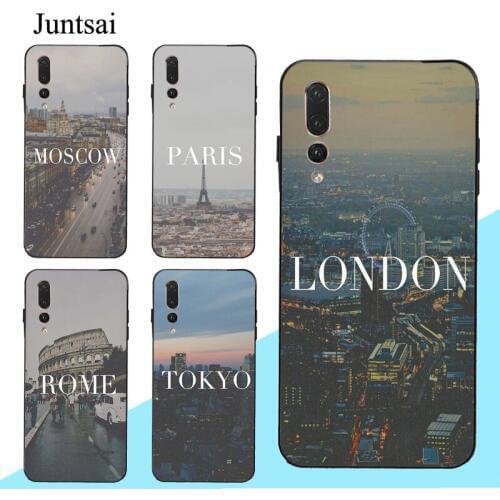 Rome London Moscow Tokyo Italy Case For Huawei P30 P40 P20 P10 Pro Lite Mate 10 20 30 Lite P Smart 2019 Z