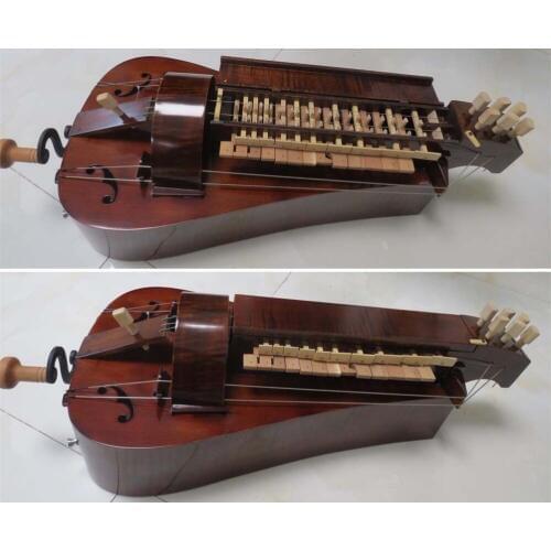 Hand Made maple wood 6 strings 24 keys beautiful Hurdy Gurdy #2