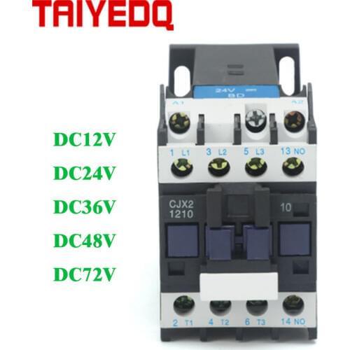 DC contactor CJX2-1210Z Electric Magnetic Contactor 12A LP1-1210 Coil Voltage DC12V 24V 48V 110V DC220V Contactors