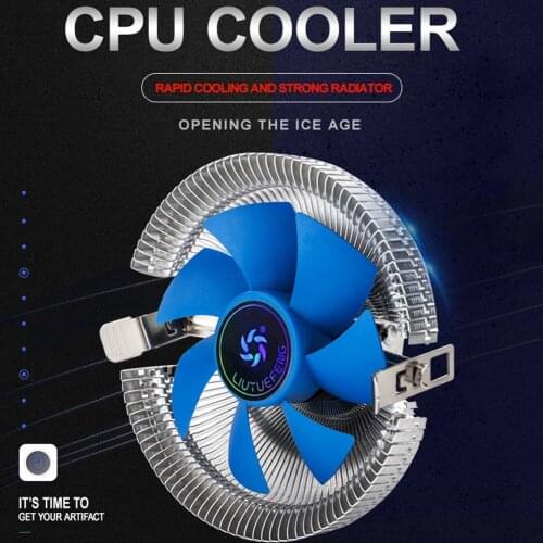 CPU Cooler 3 Pin 1800RPM Quiet PC Radiator Fan for Intel AMD 775 1150 1151 1155 Silent Ventilador for Intel Socket LGA