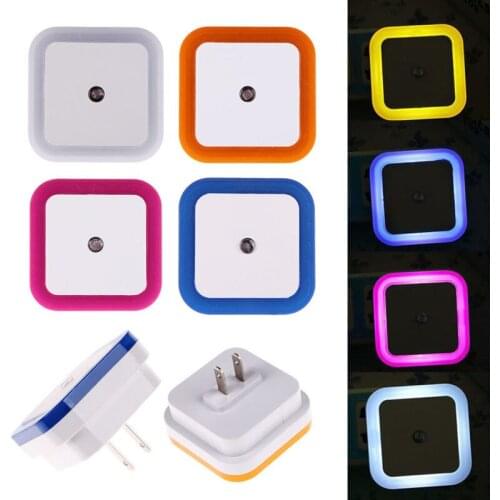 Mini LED Wireless Night Light Sensor Illuminator EU American Plug Night Light Family Living Room Bedroom Study Room Lighting