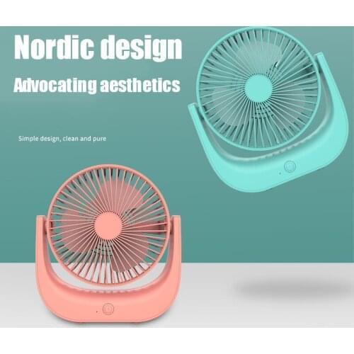 90 Rotation Adjustable Angle Mini Cooling Fan Portable USB Desktop Fan 3 Speed Summer Cooling Fan for Office Car Home Travel