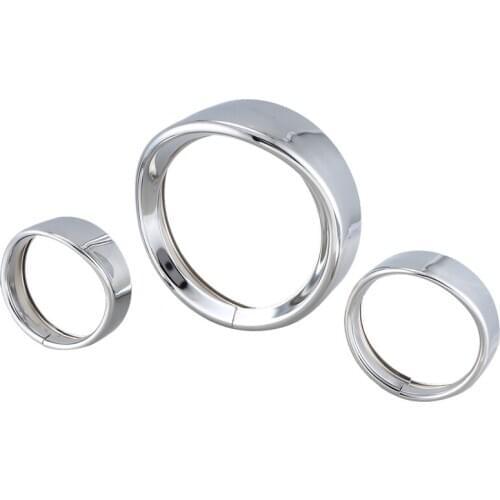 Motorcycle 7 Inch + 4.5 Inch Headlight Trim Ring Visor Style for Touring Road King Electra Glide Softail Fld/Flh Motorcycle Acce