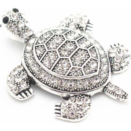 New Arrival 5pcs/lot Crystal Tortoise Dangle Charms Hanging Charm For Woman Necklace Pendant Bracelet Floating Charms