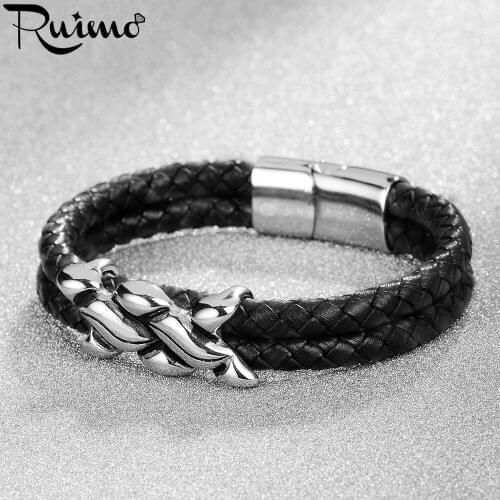 Leather Bracelets REAMOR JEWELRY China