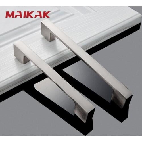 MAIKAK Cabinet Handles Drawer Knobs Aluminum Alloy Wardrobe Door Handle Brushed Pulls Modern Style Furniture Handle 128mm/160mm