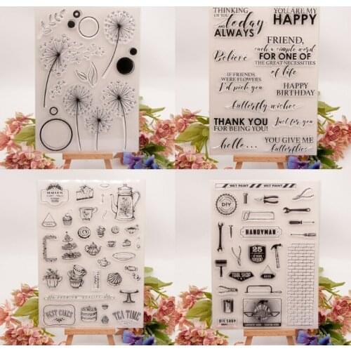 Butterfly Flower Silicone Clear Seal Stamp DIY Scrapbooking Embossing Photo Album Decorative Paper Card Craft