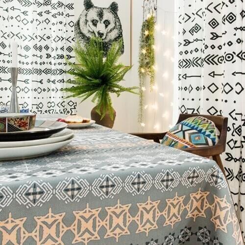 Southeast Asia tablecloth pastoral style dining table covers thick dressing table cloth home kitchen banquet party decoration