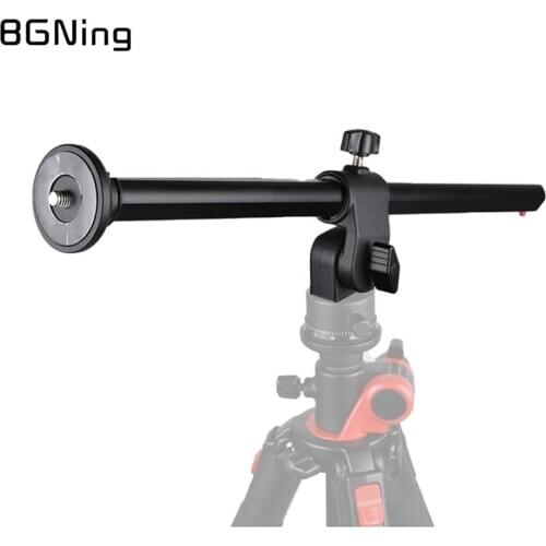 Horizontal Bar Video Camera Tripod Boom Cross Extension Arm Rod Camera Mount Rotatable Multi-Angle Center Column Tripod Tube