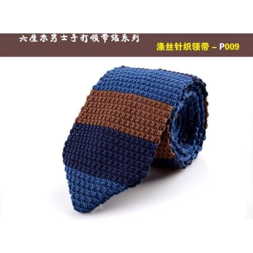 Knitted tie unisex Korean version of the British retro fashion wool hand-made tide sharp pointed tip