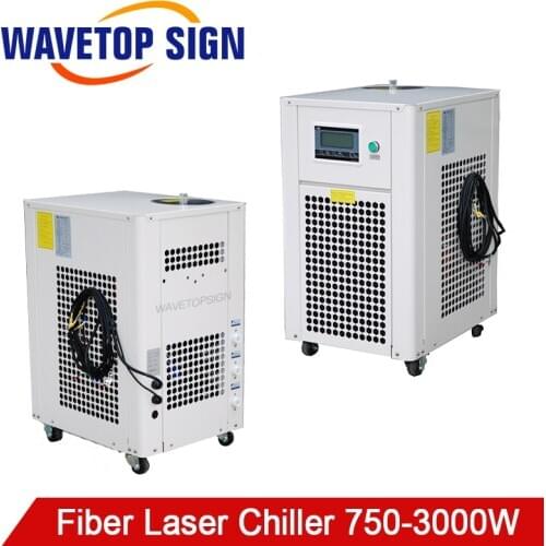WaveTopSign 750-3000w Fiber Laser Chiller Suiable for 500w-20000w Fiber Laser Cooling Capacity 2.7KW - 70KW