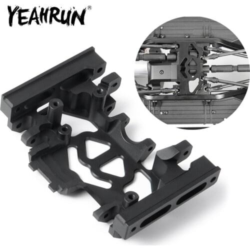 YEAHRUN Center Gear box Mount CNC Aluminum 1:10 Skid Plate For TRX4 RC Rock Crawler