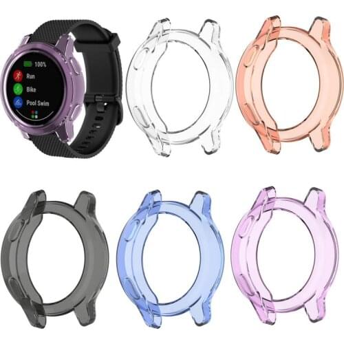 Suitable For Garmin Vivoactive 4 Protective Case TPU Transparent Material Silicone Protector For Garmin Active Smart Watch