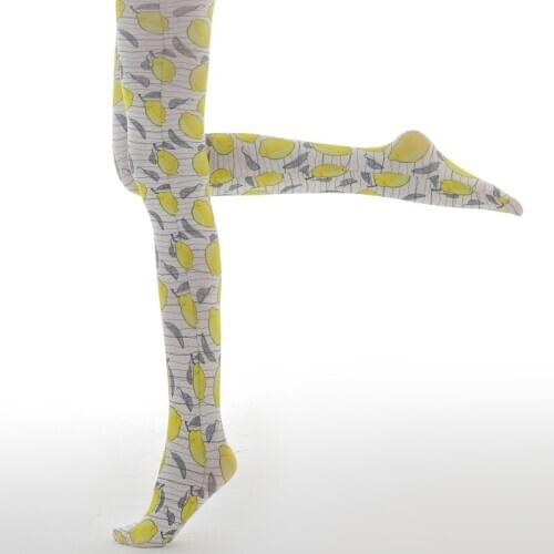 Lemon Printed Pantyhose Autumn Women Wholesale And Drop Shipping