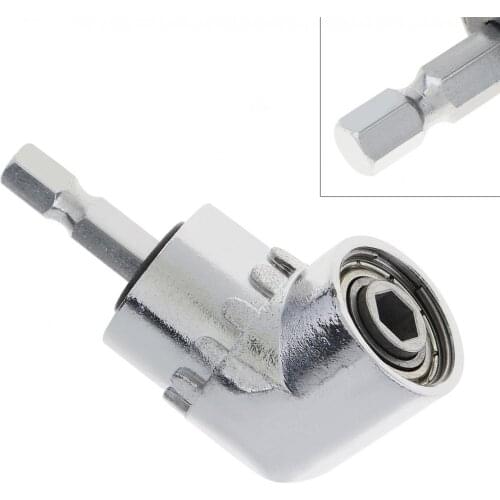 105 Degrees Extension Hex Drill Bit 1/4" Hex Stainless Steel Angle Driver Screwdriver Socket Holder Adaptor Screwdriver Extensio