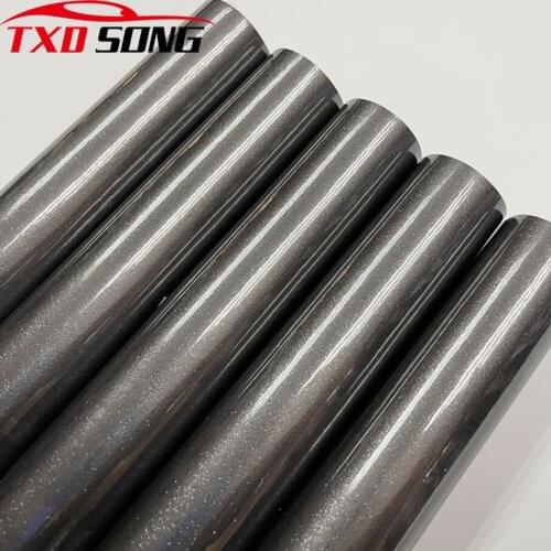 20CM*60/100/200/300/400/500/600CM Glossy pearl glitter car vinyl film Glossy Grey Silver Blue diamond pearl glitter wrap film