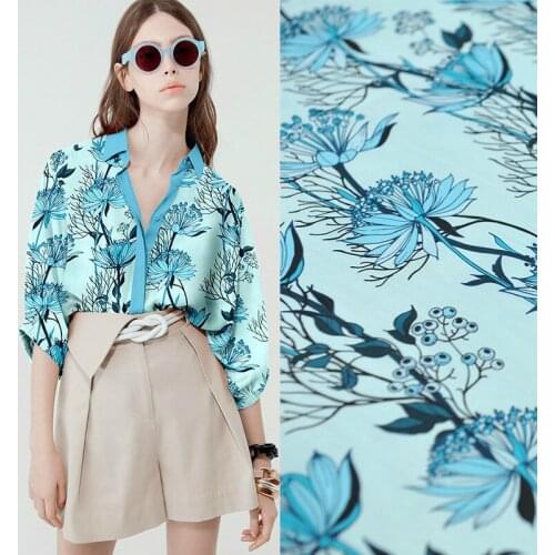 50x137cm 100% natural mulberry silk double joe fabric cloth summer soft 16mm fashion clothing dress shirt fabrics for sewing