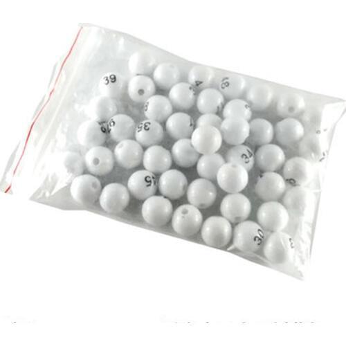 75PCS/Lot 15MM Number Lucky Balls For Bingo Game Entertainment Lottery Machine Draw Game Lucky Game balls