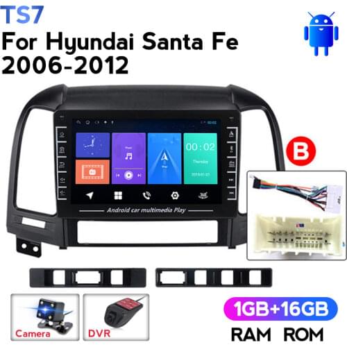 MEKEDE IPS HD 1280X720 Car Radio Android 2 Din Multimedia Player For Hyundai Santa Fe 2005-2012 WIFI Car DVD Gps Navigation