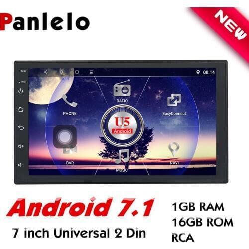 Panlelo S2 Mate Autoradio 2 Din Android 7 Car Stereo 2 din Android Head Unit 1080P Quad Core GPS Navigation For Nissan Kia Fiat