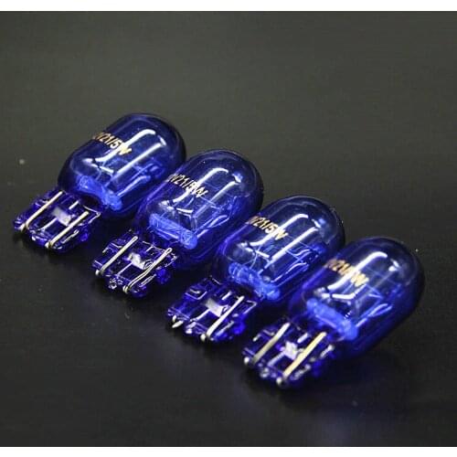 T20 7443 7440 12v 21/5W Sidelight car bulb halogen lamp super white warning light turning auto Natural Glass Blue