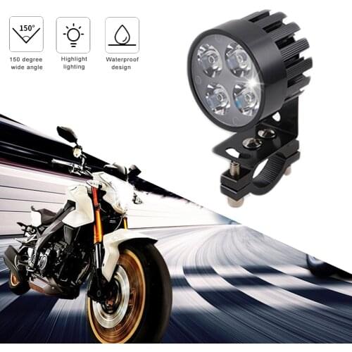 Motorcycle Driving Lights 20 W Spotlights Fog Lights Waterproof Universal Work Light For E-Bike Truck Jeep Car Boat