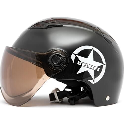 KKMOON Motorcycle Helmet Half Open Face Adjustable Size Protection Gear Head Helmets Unisex