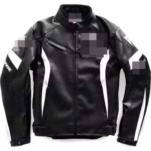 Cool Super Speed Leather Jackets Motorcycle Four Seasons Windproof Crash Proof Racing Suits with CE Approved Protective Gears