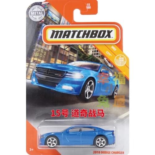 2018 DODGE CHARGER Matchbox Cars 1/64 Metal Diecast Collection Alloy Model Car Toys