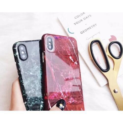 Sumgo soft TPU case For iphone XS XS Max 8 7/8 plus X Granite Scrub Marble Stone image Painted Silicone Phone Case